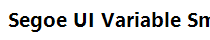Segoe UI Variable Small